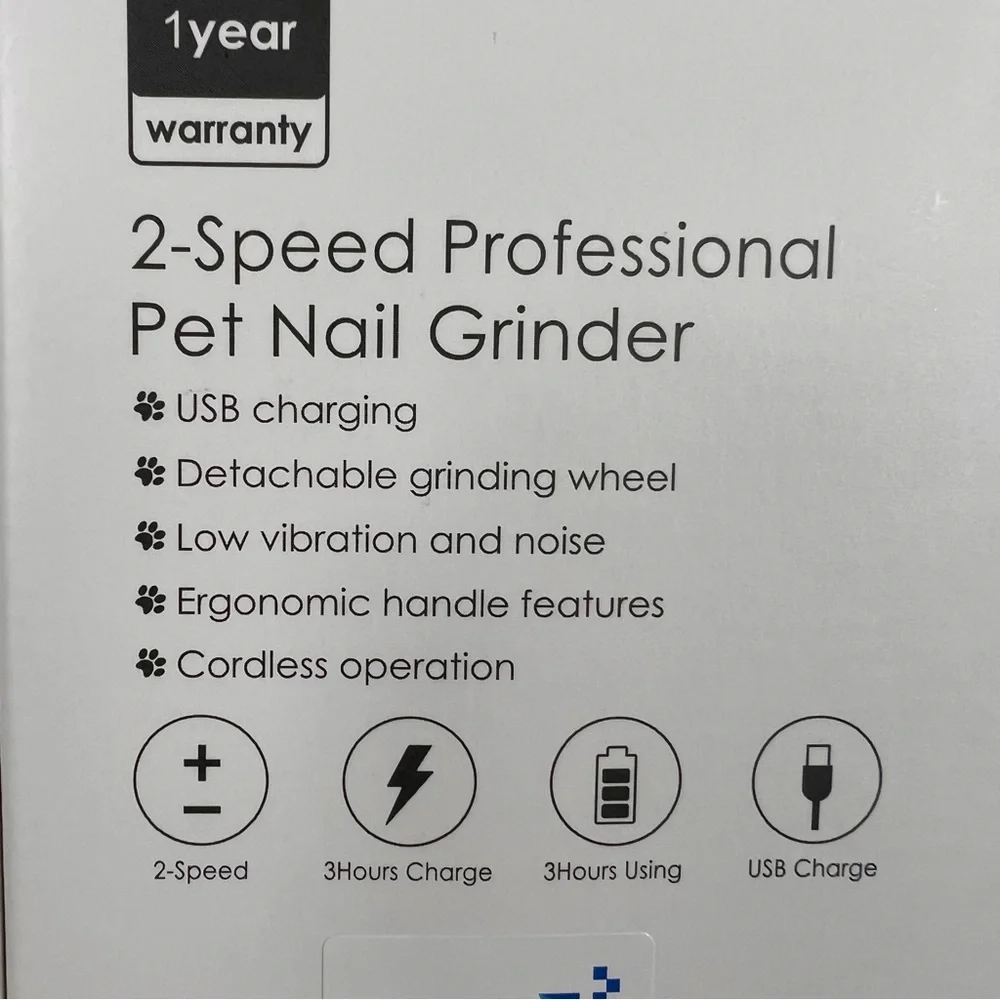 Professional Pet Nail Grinder 2 Speed Rechargeable Like New